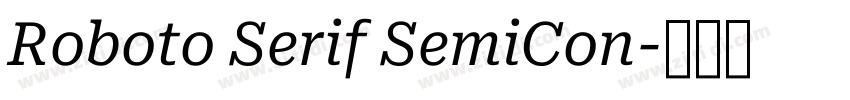 Roboto Serif SemiCon字体转换